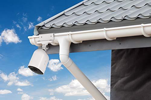 Wasserstein Wasserstein Weatherproof Gutter Mount - Compatible with Arlo Pro/Pro 2/Pro 3/Pro 4/ Pro 5S/HD/Ultra/Ultra 2 (2-Pack, White)