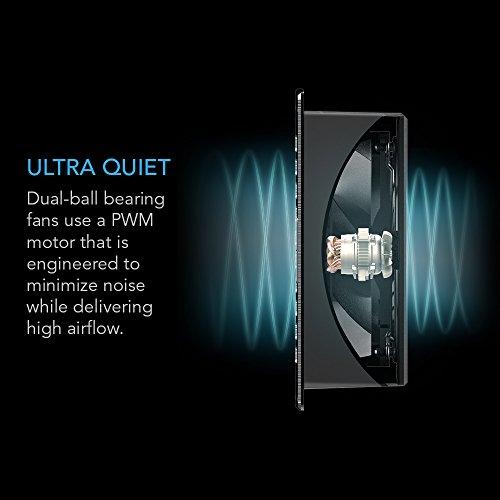 AC Infinity AC Infinity AIRFRAME T7-N Black, High-Airflow Cooling Fan System 17", Intake Airflow, for AV Equipment Rooms, Closets, and Enclosures