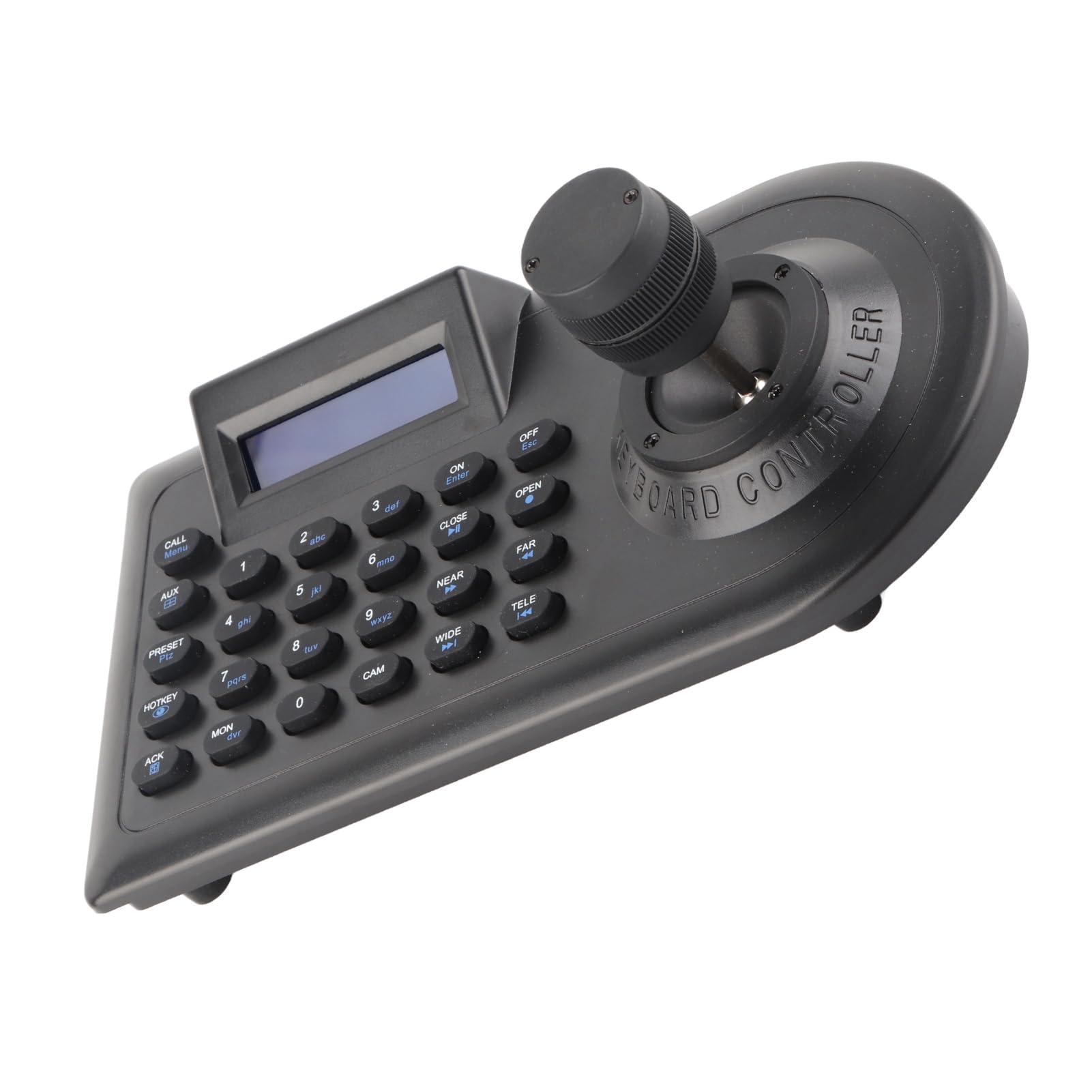 CHICIRIS PTZ Camera Keyboard, LCD Display Accurate Control PTZ Camera Controller 100-240V 3D for Surveillance (US Plug 100240V)