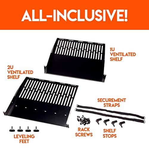 ECHOGEAR ECHOGEAR 20U Open Frame Rack & Swing-Out Wall Mount - Heavy Duty Design Holds All Your Networking & AV Gear