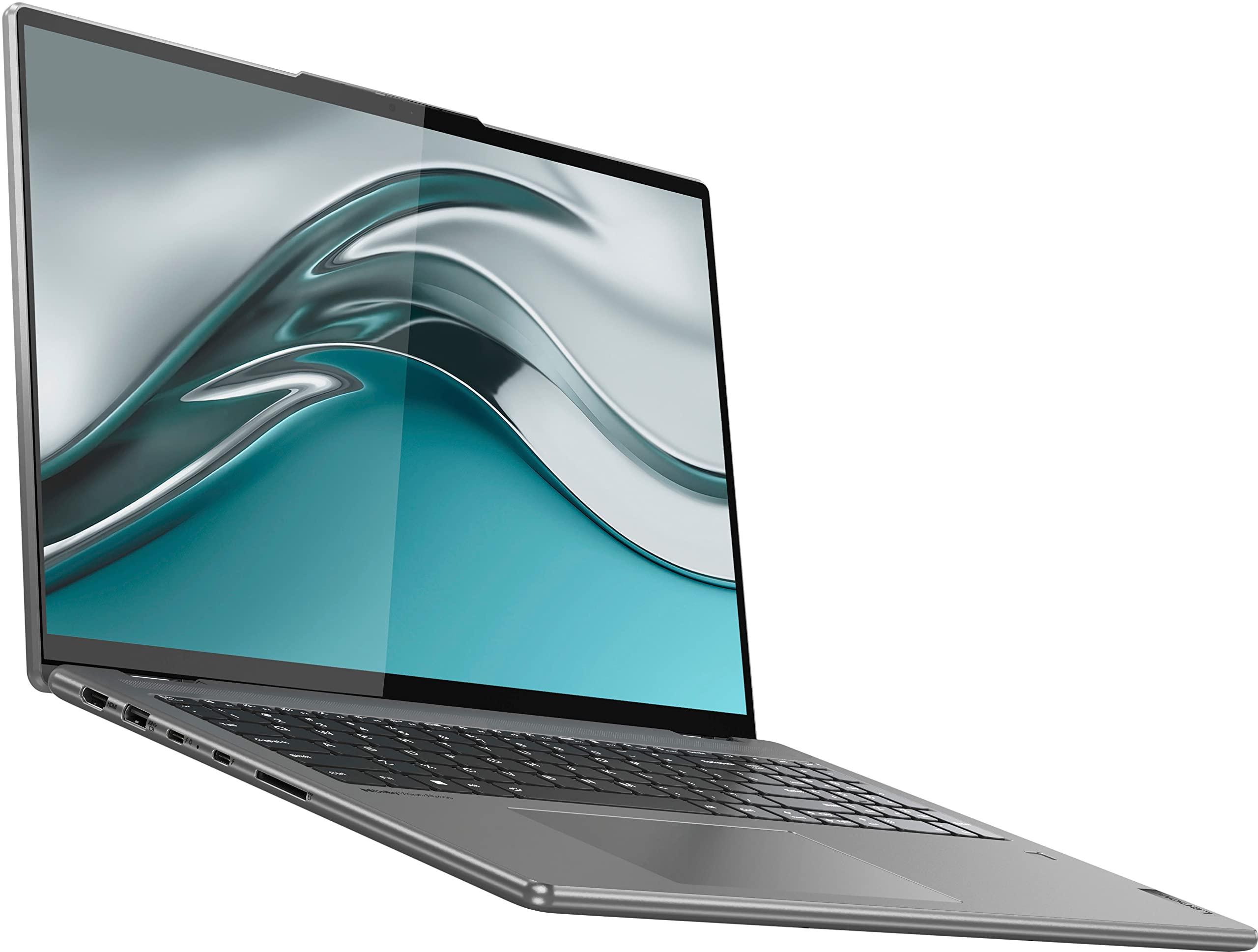 Lenovo Lenovo ENOVO Yoga 7i 2-in-1 Laptop 16'' 2.5K Touchscreen12th Core i7-1260P Iris Xe Graphics 16GB RAM 512GB SSD WI-FI 6E Thunderbolt 4 Backlit KB w/ FP Windows 11 RATZK 32GB USB, Arctic Grey, (82QG)