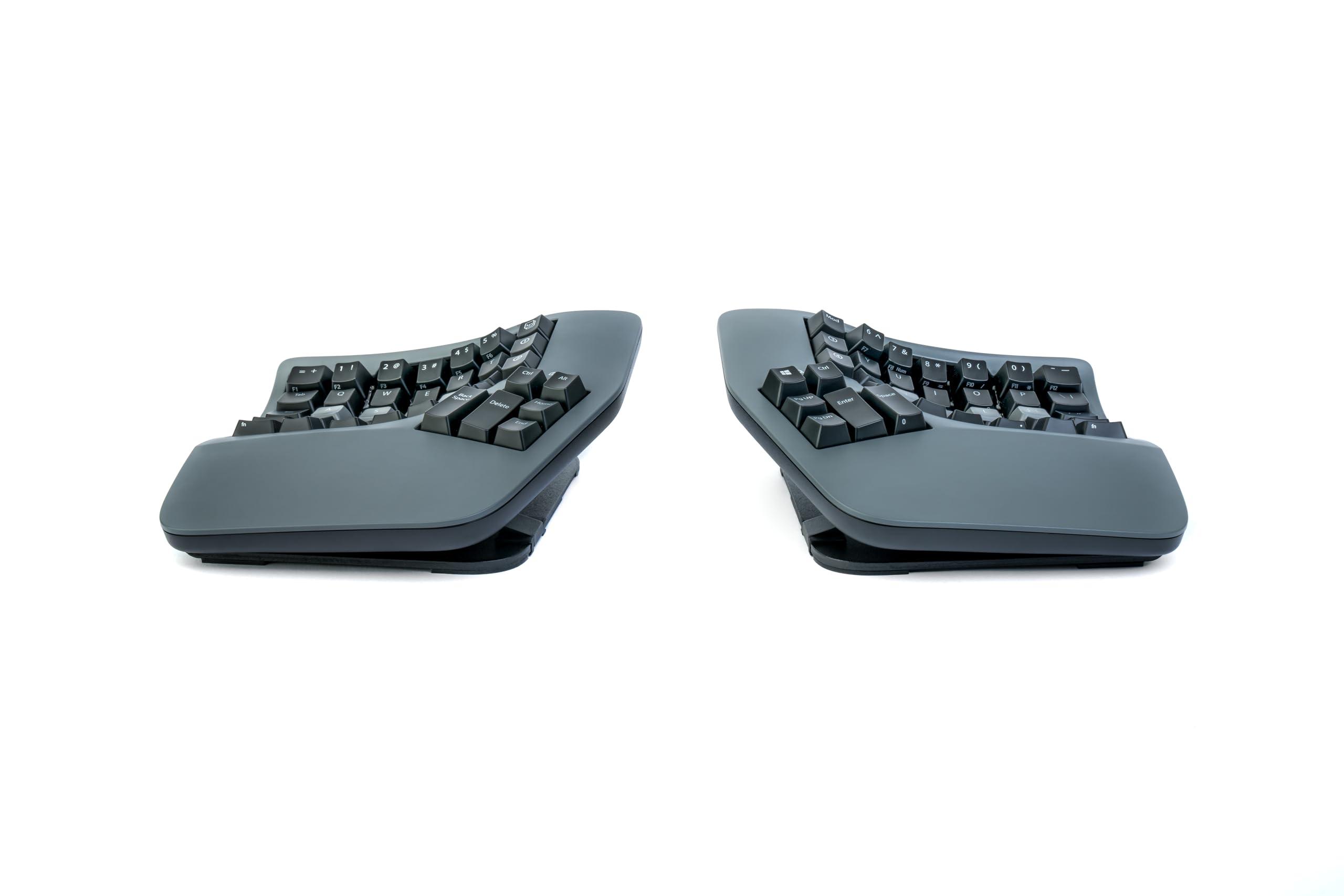 KINESIS KINESIS Advantage360 Professional Split Ergonomic Keyboard - Bluetooth | Quiet Mechanical Switches | Fully Programmable Open Source | Contoured Shape | Adjustable Tenting | Backlit