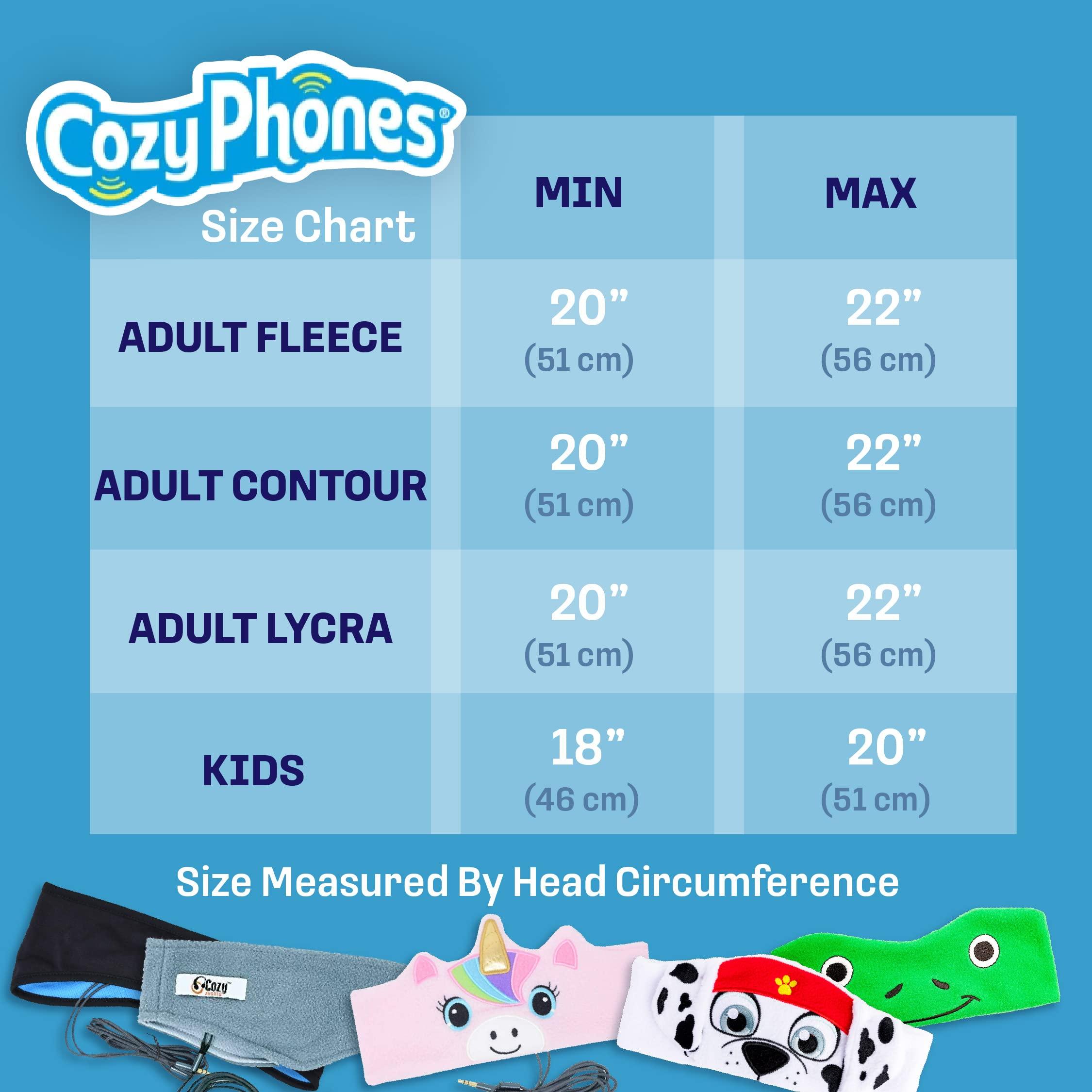 CozyPhones CozyPhones Kids Headphones Volume Limited with Thin Speakers & Super Soft Fleece Headband - Perfect Toddlers & Children\'s Earphones for Home, School & Travel - Fox