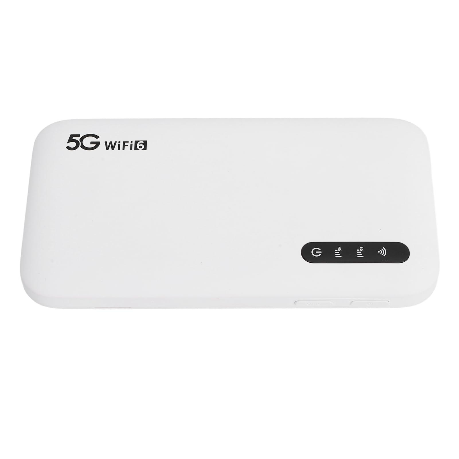 GOWENIC 5G 6 Mobile Hotspot, 5G Portable Mobile Hotspot for Travel, High Speed Hotspot Router with SIM Card Slot, Pocket Portable Router Support 16 Devices for Phone Tablet