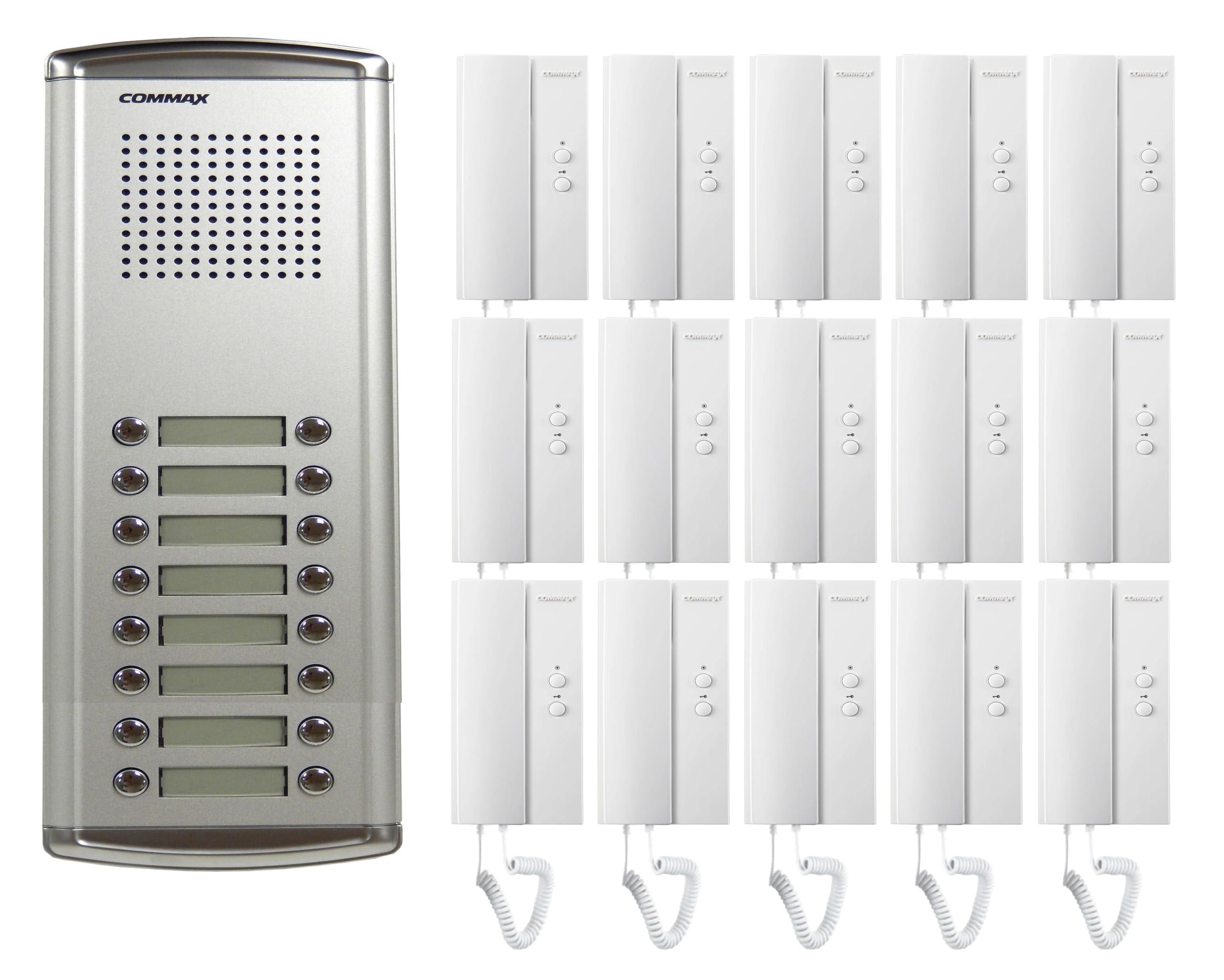 ComMax Commax 16-Apartment Building Audio Intercom Set