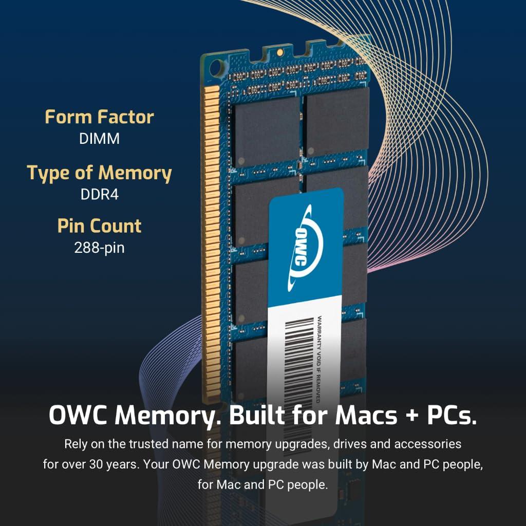 OWC OWC 32GB (8x4GB) DDR4 2400MHZ PC4-19200 CL17 1RX8 Non-ECC UDIMM 1.2V 288-pin Desktop Memory RAM Upgrade for PC