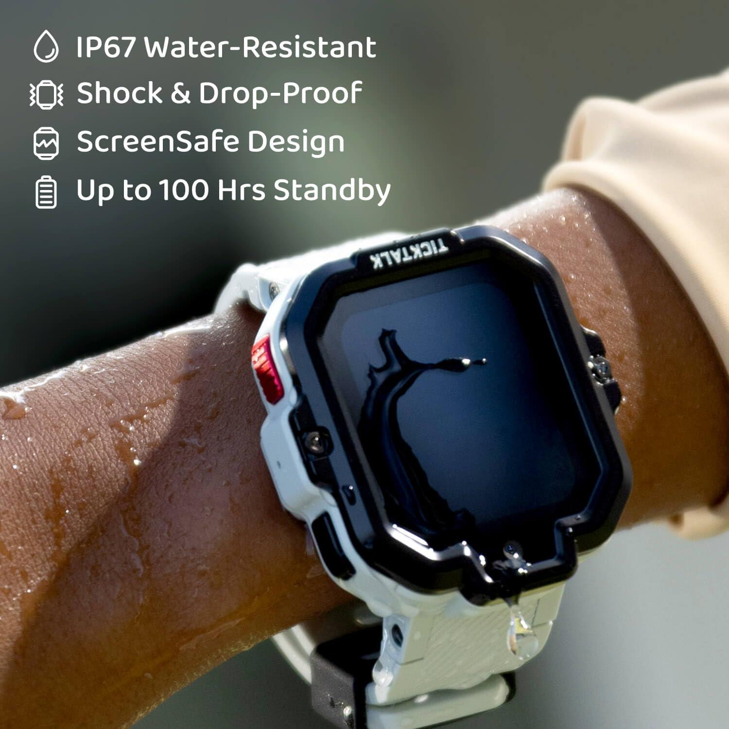 TickTalk TickTalk5 LTE Kids Smart Watch with GPS Tracker, Phone Watch, Advanced Parental Controls, Video & Voice Calls, Text, School Mode, Free Music, SOS & 911, Safety Alerts, Pre-Installed SIM