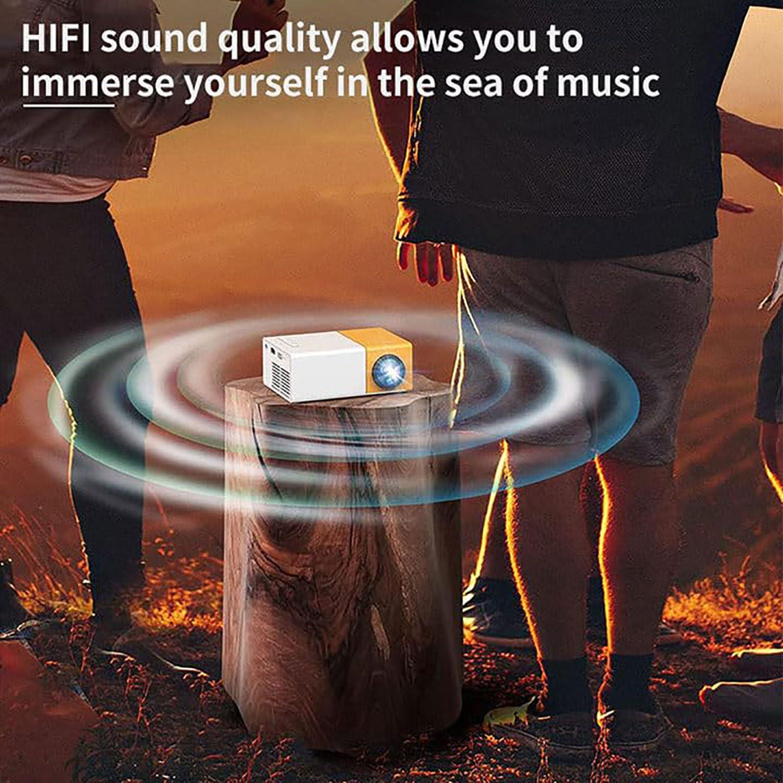 Generic Mini Projector, Mini Portable Projector, Full HD 4k+ Electric Focus Mini Projector, LED Pico Movie Projector for Home Theater, Portable Mobile Mini Projector (Blue)