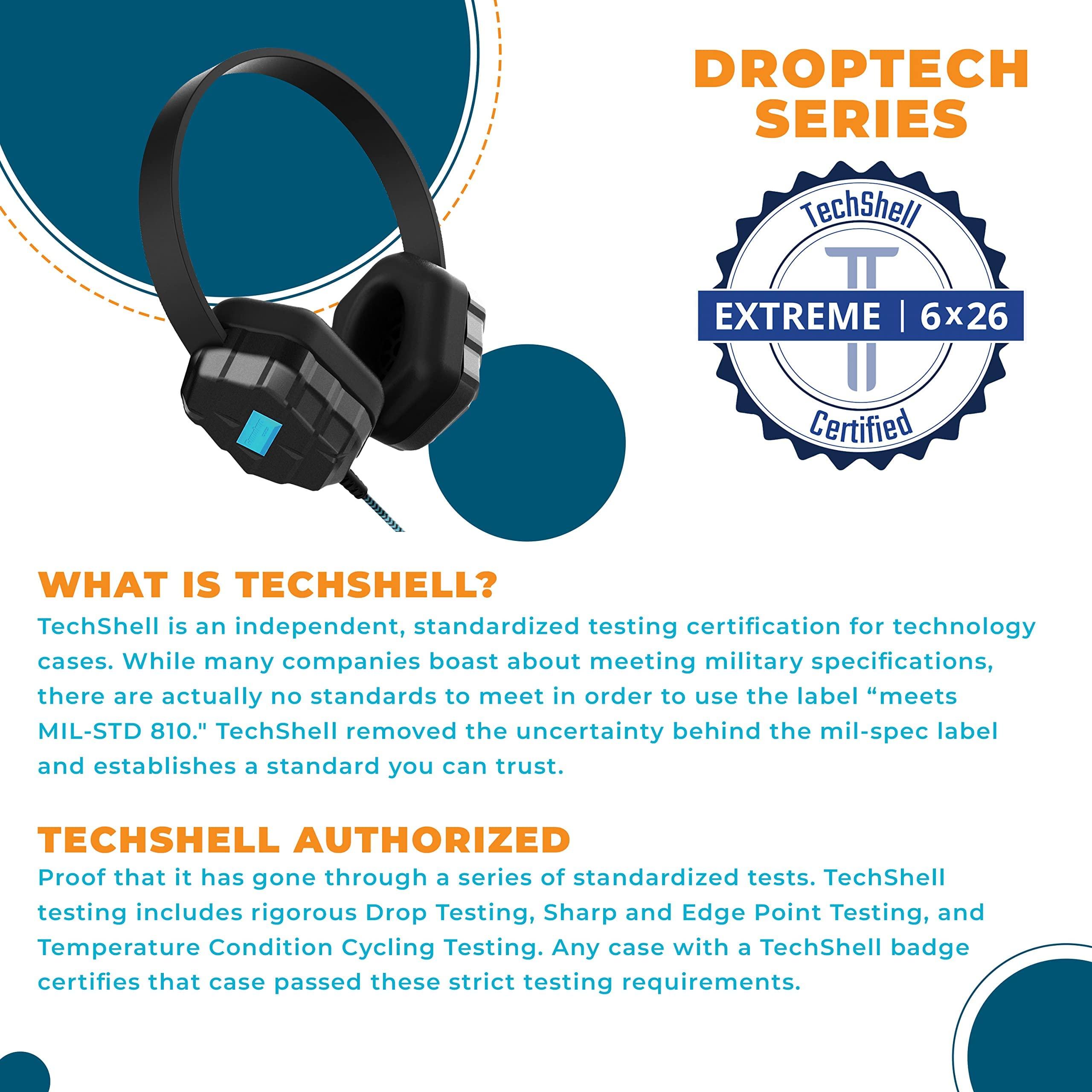 Gumdrop Cases Gumdrop DropTech B1 On-Ear Headphone. Designed for K-12 Students, Teachers and Classrooms Drop Tested, Rugged and Reliable for an Enhanced Educational Learning Experience. Color Black