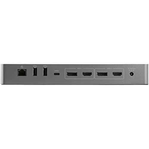StarTech StarTech.com Thunderbolt 3 Dock w/USB-C Host Compatibility - Dual 4K 60Hz DisplayPort 1.4 or Dual HDMI 2.0 Monitors - Single 8K - TB3/USB-C Laptop Docking Station - 96W PD, 5xUSB 10Gbps (TB3CDK2DH)