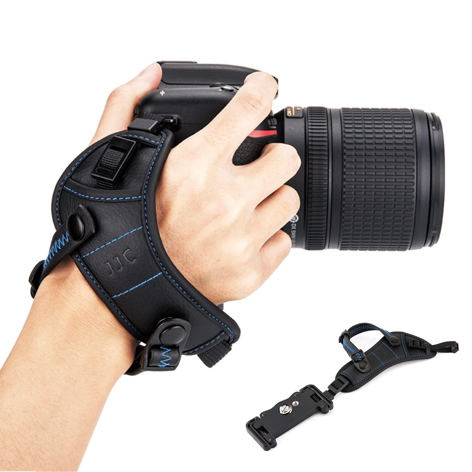 JJC JJC L Size Camera Hand Strap Grip Wrist Strap With Standing U Plate for Canon EOS 5DM4 5DM3 5DM2 5D 5Ds R 6DM2 6D 7DM2 7D 90D 80D 77D 70D SX70 SX60 Nikon Z50II D780 D850 D500 D750 D750 D810 D7500 P950