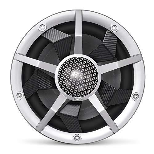 Clarion Clarion CM2513WL 10-inch Marine Subwoofer 250W RMS Power handling Dual 2 ohm Voice coils Built-in RGB Illumination Includes Black & Silver Grilles