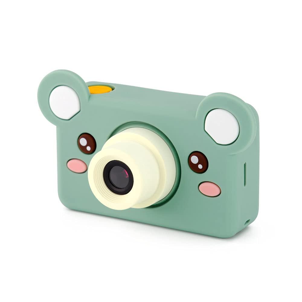 Kidamento Kidamento Kids Digital Camera & Video Camcorder, Soft BPA-Free Silicone Casing, 32GB Memory Card - Model C - Mikayo The Bear