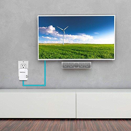 TRENDnet TRENDnet Powerline 1300 AV2 Adapter Kit, Includes 2 x TPL-422E Powerline Ethernet Adapters, IEEE 1905.1 & IEEE 1901, Gigabit Port, Range Up To 300m (984 ft), Simple Installation, White, TPL-422E2K