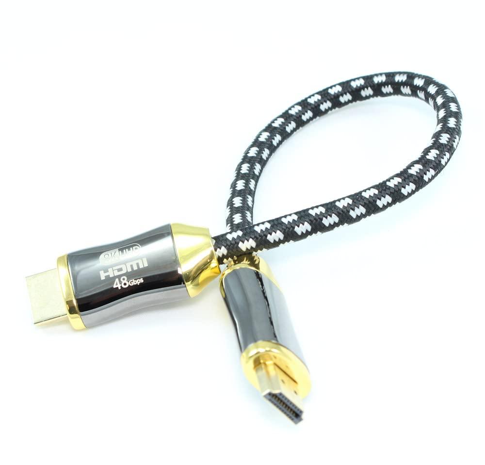 My Cable Mart MyCableMart 12inch Elite Ultra High Speed 8K@60Hz/48Gb HDMI Cable Gold Plated Cable