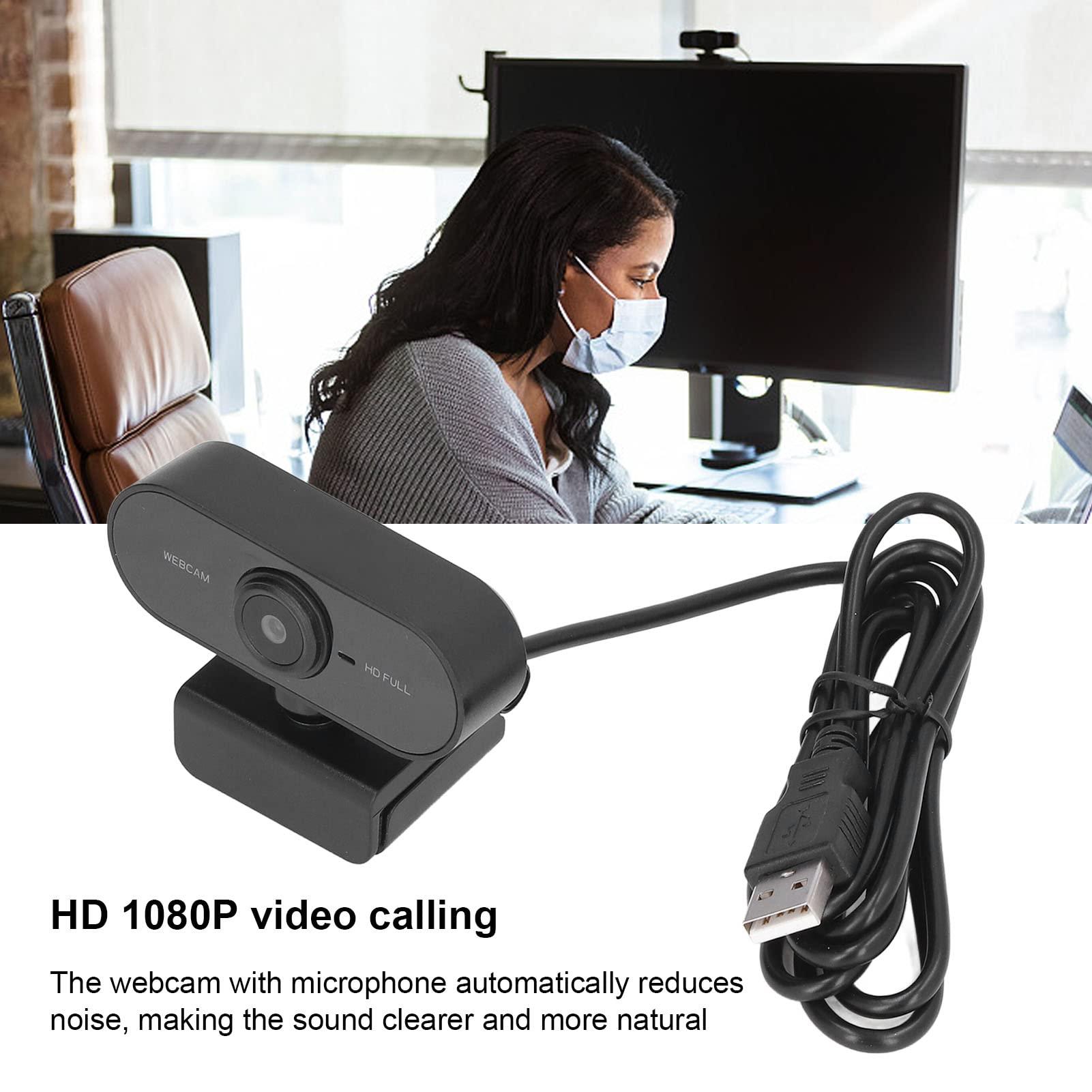 Airshi Webcam, Noise Reduction Streaming Webcam Autofocus for Video Conferencing for Webinars