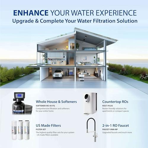 APEC Water Systems APEC Water Systems ROES-PH75 Essence Series Top Tier Alkaline Mineral pH+ 75 GPD 6-Stage Certified Ultra Safe Reverse Osmosis Drinking Water Filter System