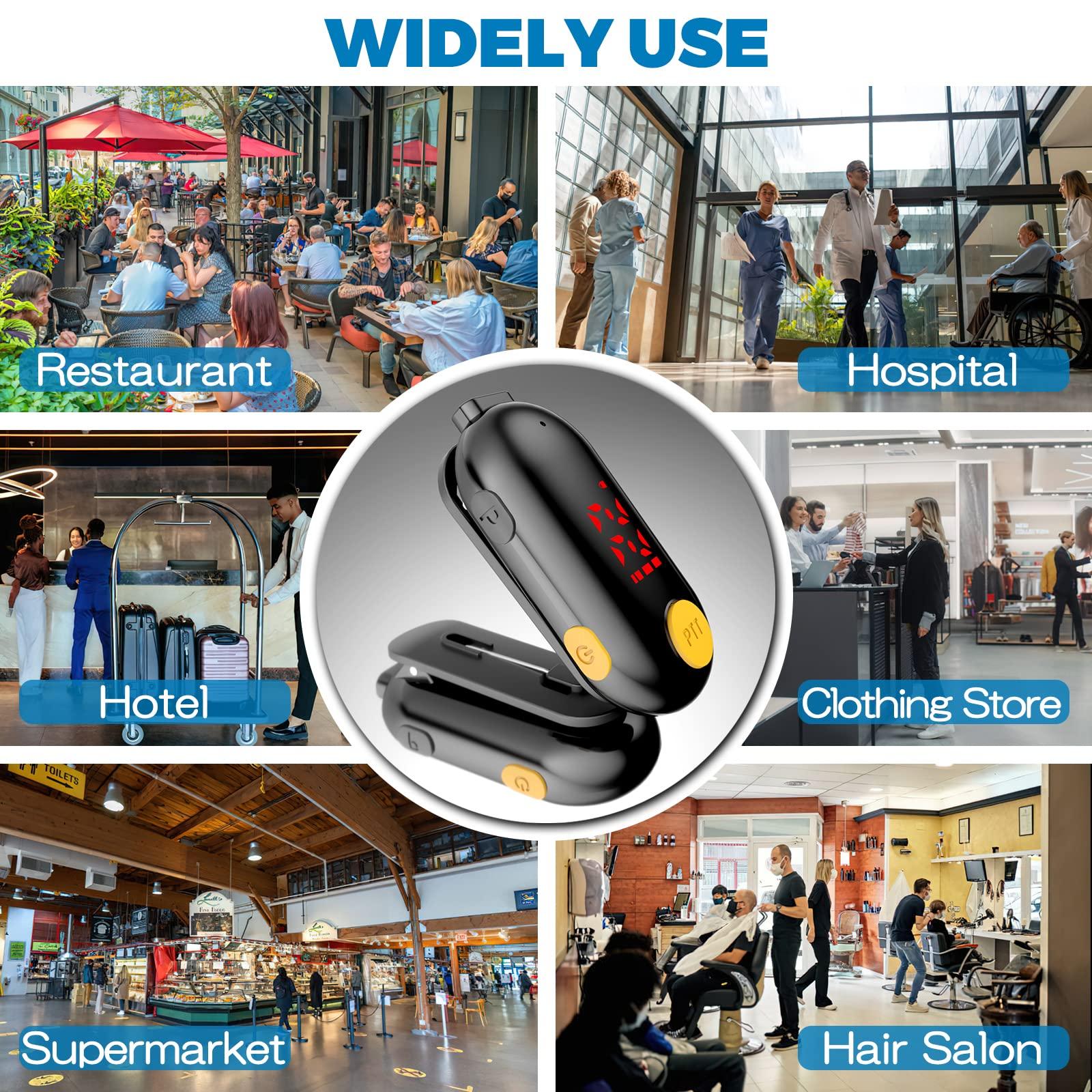 SINORISE SINORISE Super Mini Walkie Talkies Two Way Radio Portable FM Transceiver for Restaurants,Out Door Sport Supermarket Hospital Tourism,3 Pack