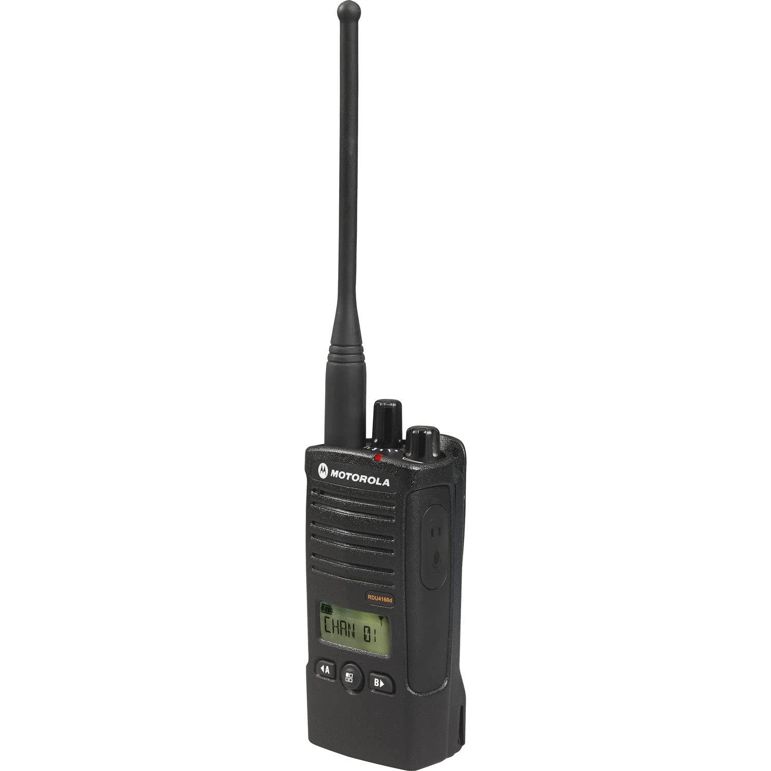 Motorola Solutions Motorola Solutions 2 x RDU4160D RDX Business Series Two-Way UHF Radio with Display (Black) + 2 x HKLN4606 Remote Speaker Mic (Renewed)