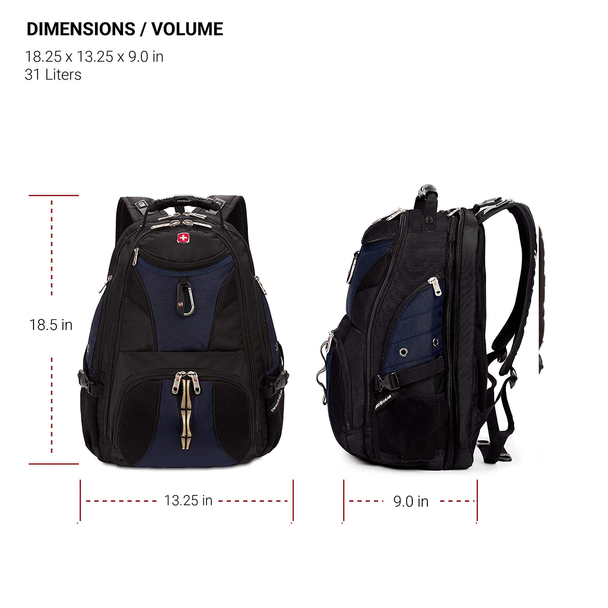 SwissGear SwissGear 1900 Scansmart TSA 17 Laptop Backpack, Blue/Black, 19-Inch