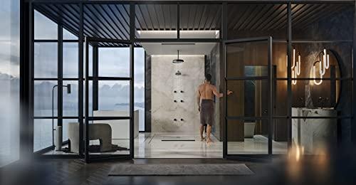 Kohler KOHLER 26292-BL Statement Round 14\" Single-Funtion 2.5 gpm Rainhead, Matte Black