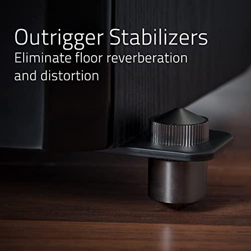 Fluance Fluance Signature HiFi 3-Way Floorstanding Tower Speakers with Dual 8" Woofers for 2-Channel Stereo Listening or Home Theater System - Black Ash/Pair (HFF)