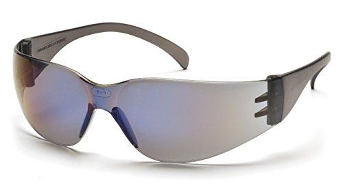 Pyramex Safety Pyramex Intruder Safety Eyewear, Blue Mirror Frame, Blue Mirror-Hardcoated Lens