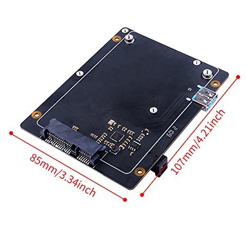GeeekPi GeeekPi SATA Storage for Raspberry Pi 4, 2.5 inch SATA HDD/SSD Expansion Board X825 V2.0 USB3.0 Shield for Raspberry Pi 4 Model B ( Only for Raspberry Pi 4B )