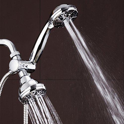 AquaDance AquaDance Total Chrome High Pressure 3-way 48-setting Rain – Handheld Shower Head Combo – Angle Adjustable, Anti-Clog Jets, Tool-Free Installation - USA Standard Certified – Top U.S. Brand
