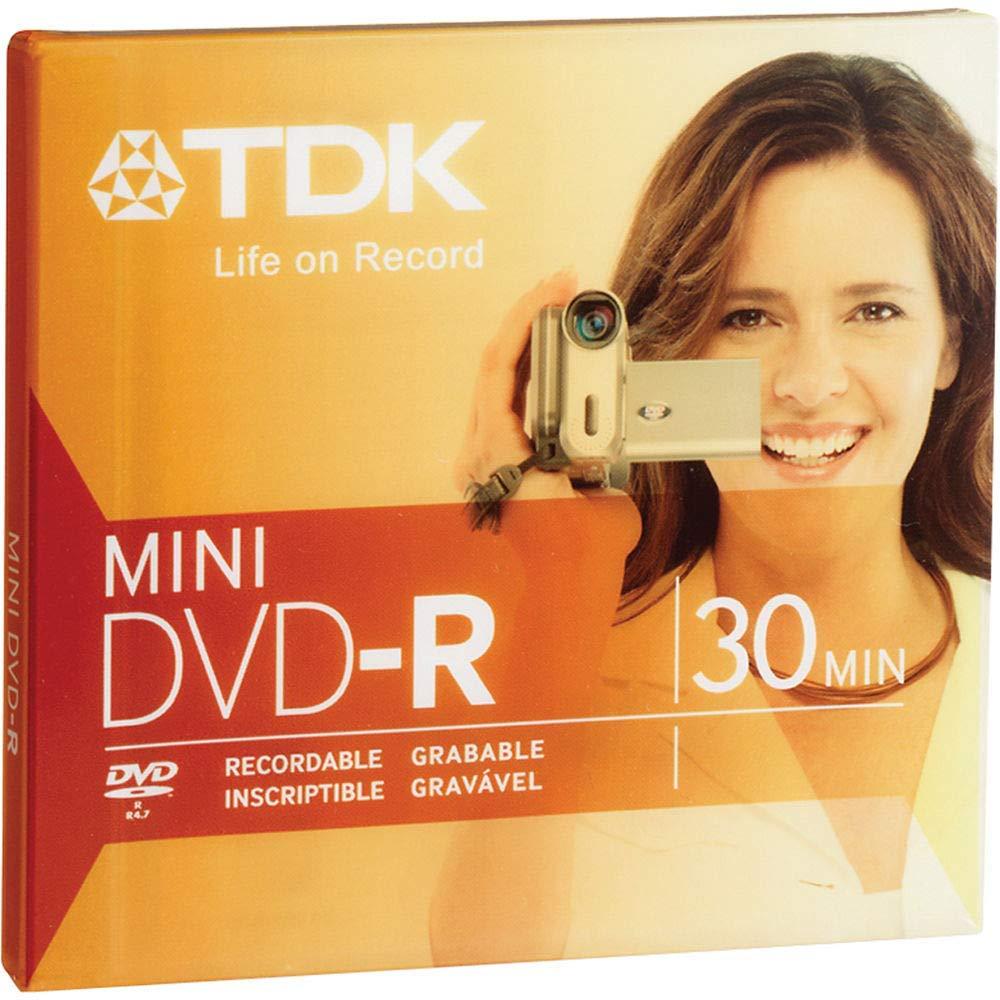 TDK TDK Mini DVD-R Blank - 1.4 GB 30 Minute Camcorder Recording DVD 80mm
