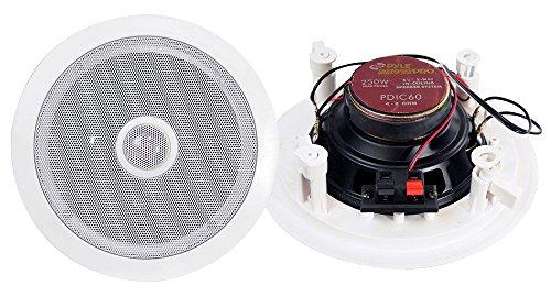 Pyle Pyle PDIC60 6.5 Inch 250 Watt 2 Way In Wall/Ceiling Home Speaker System (3 Pair)