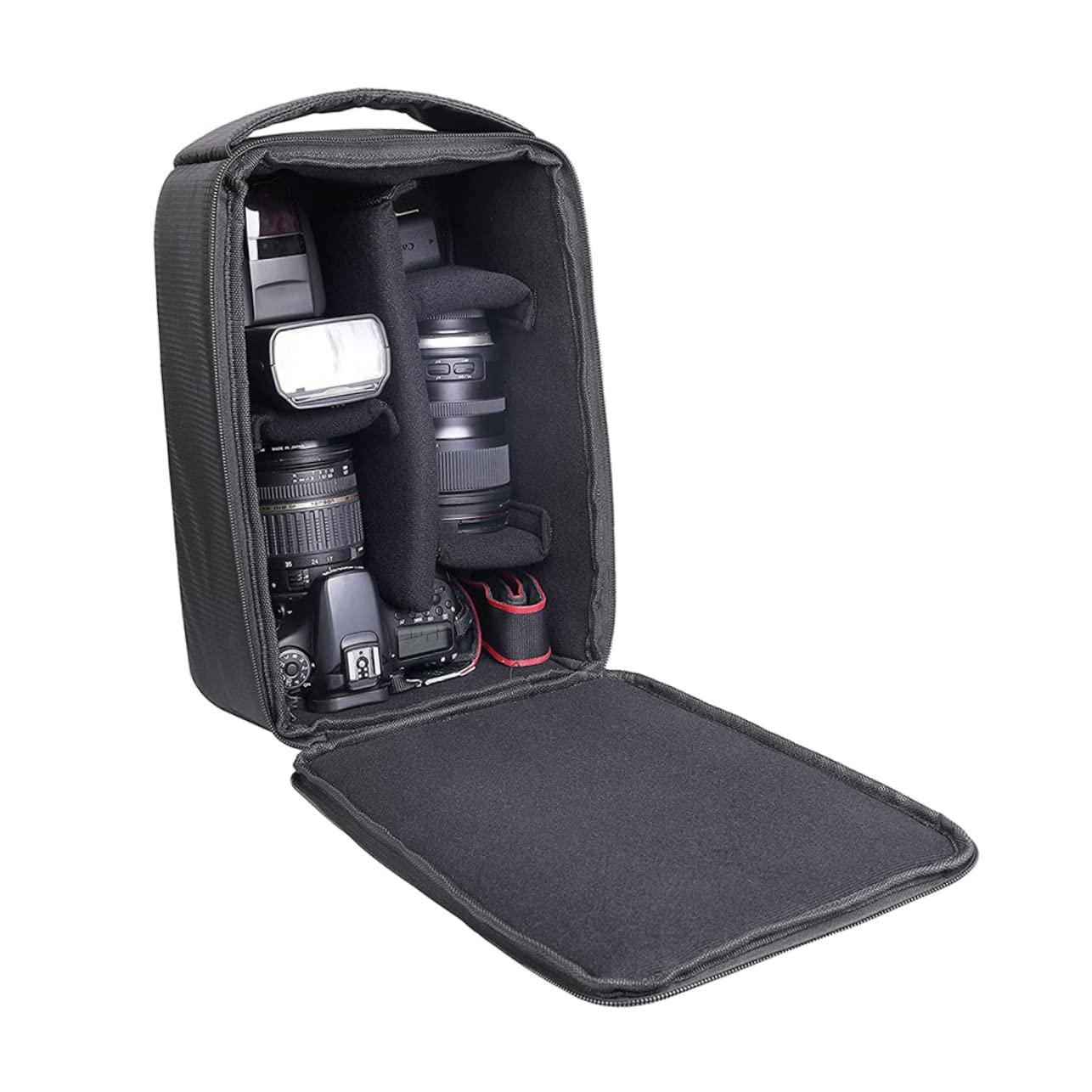 HOMOCONO HOMOCONO Combination Camera Bag Black Backpacks Portable Camera Bag Handbag Organizer Mochila Para Duffle Bag Backpack for Travel Camera Sling Bag Digital Camera Pouch Tote Bag Polyester