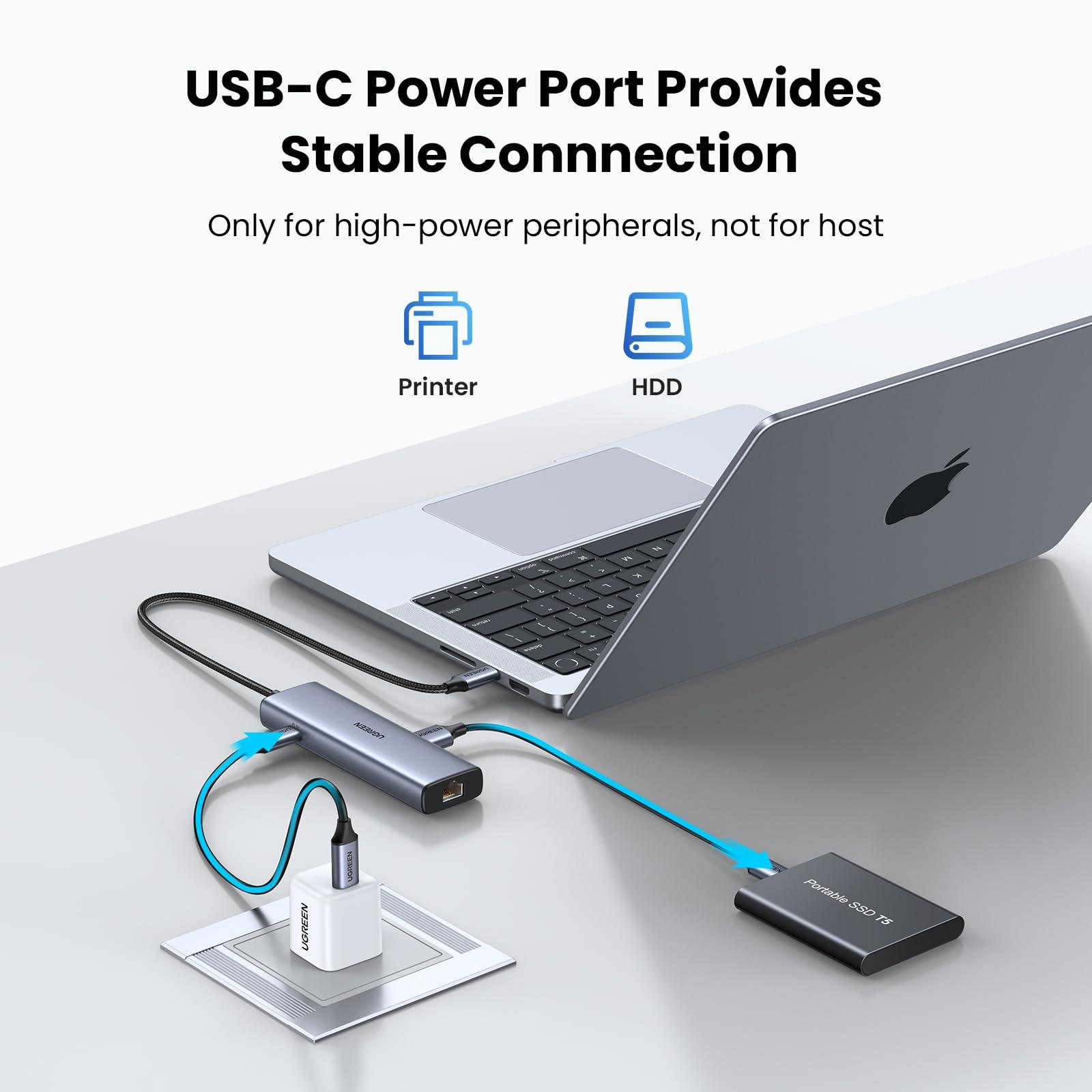 UGREEN UGREEN USB C to Ethernet Adapter 2.5Gb Bundle with USB 3.2 to Ethernet Adapter 5-in-1 USB C Hub Ethernet
