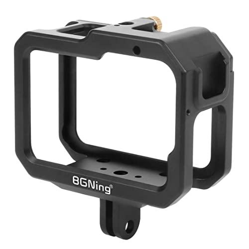 BGNing BGNing Aluminum Case Compatible for GoPro Hero 9 Black Camera Metal Cage Protective Shell Housing Frame Form-Fitted w/Cold Shoe 52mm Filter Mount (only Shell)