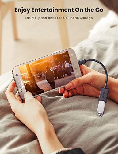 UGREEN UGREEN Micro USB 2.0 OTG Cable On The Go Adapter Male Micro USB to Female USB Compatible with Samsung S7 S6 Edge S4 S3 LG G4 Controller Android Windows Smartphone Tablets 4 Inch Black