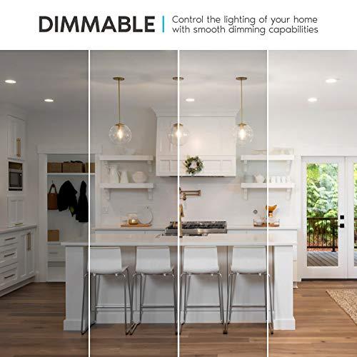 LUXRITE LUXRITE Vintage A19 LED Light Bulbs 60W Equivalent, 3000K Soft White Dimmable, 800 Lumens, Standard LED Edison Bulb 8W, UL Listed, E26 Base (4 Pack)