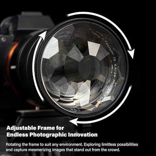 Walking Way Walking Way Kaleidoscope Prism Lens Filter, Special Effect Filters with Multiple Refracting Subjects, Prism Crystal Glass for SLR, Creative Photography (72mm)