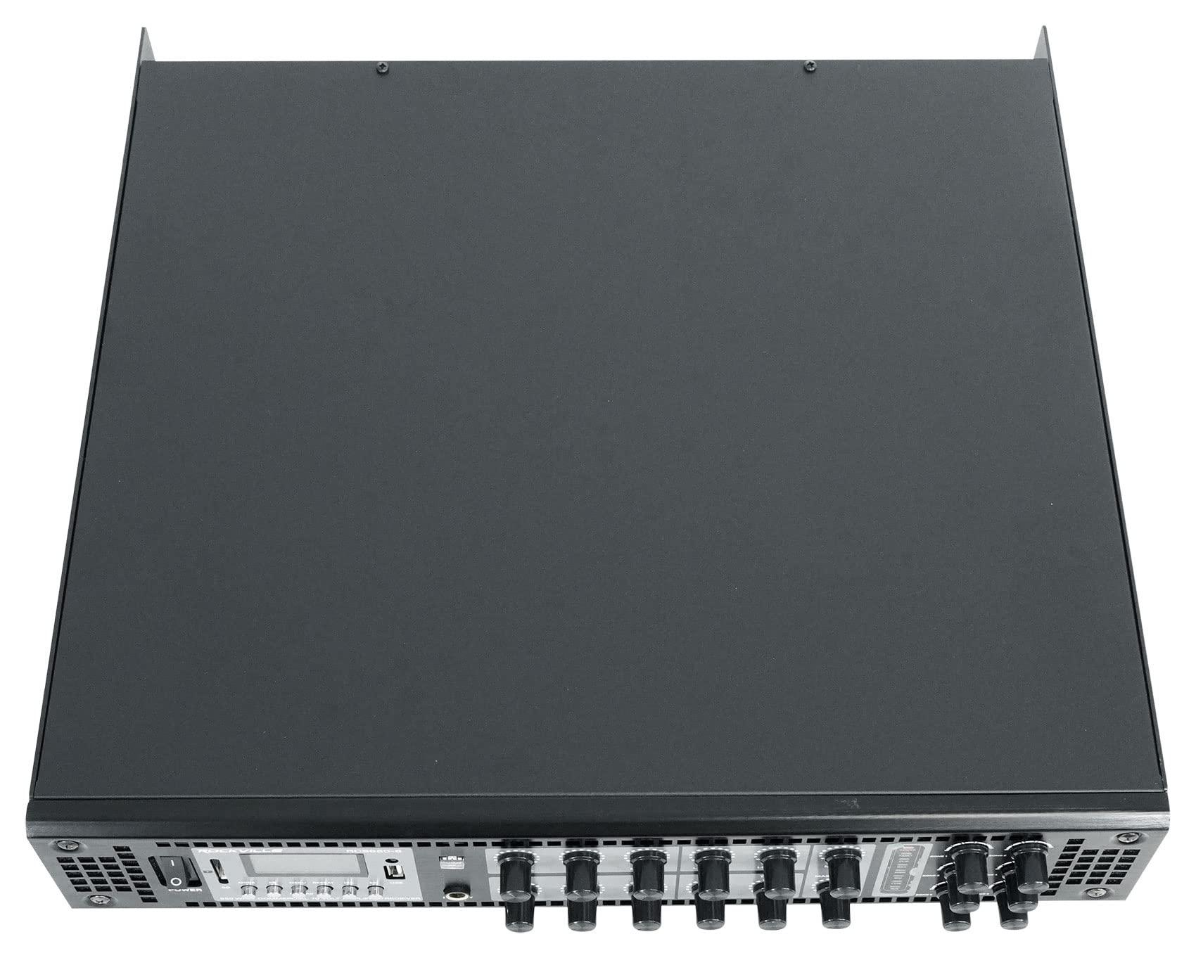 Rockville Rockville RCS650-6 650 Watt 6 Zone 70V Commercial Amplifier, Bluetooth, 3 Mic Inputs, Perfect for Restaurants, Bars, Cafs, Schools, Lounges