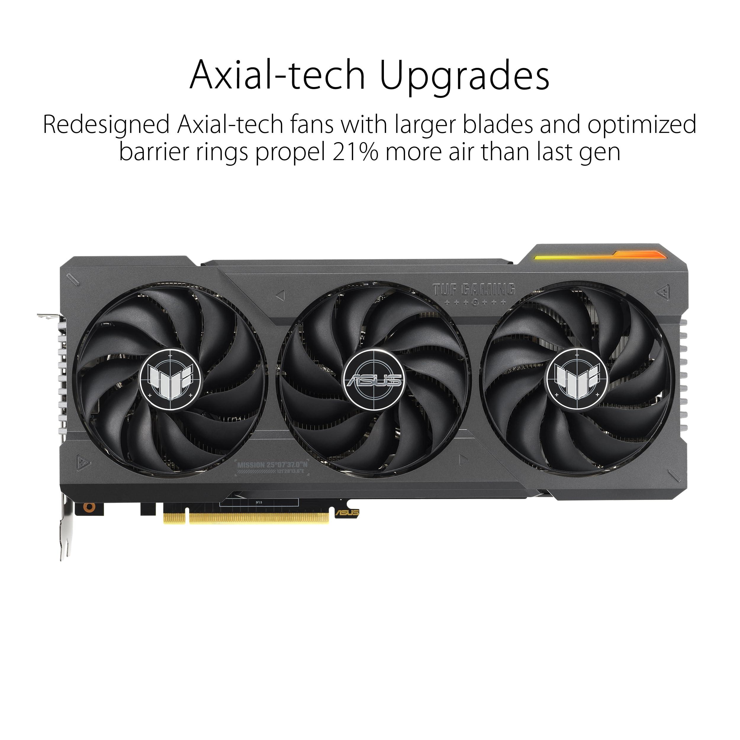 ASUS ASUS TUF Gaming NVIDIA GeForce RTX 4070 Ti Super OC Edition Gaming Graphics Card (PCIe 4.0, 16GB GDDR6X, HDMI 2.1a, DisplayPort 1.4a),RTX4070Ti|OC|Black