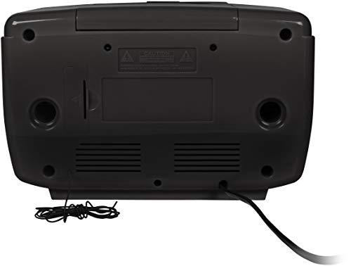 Crosley Crosley CR612B-BK Corsair Tabletop AM/FM Bluetooth Radio with CD Player and Dual Alarm Clock, Black