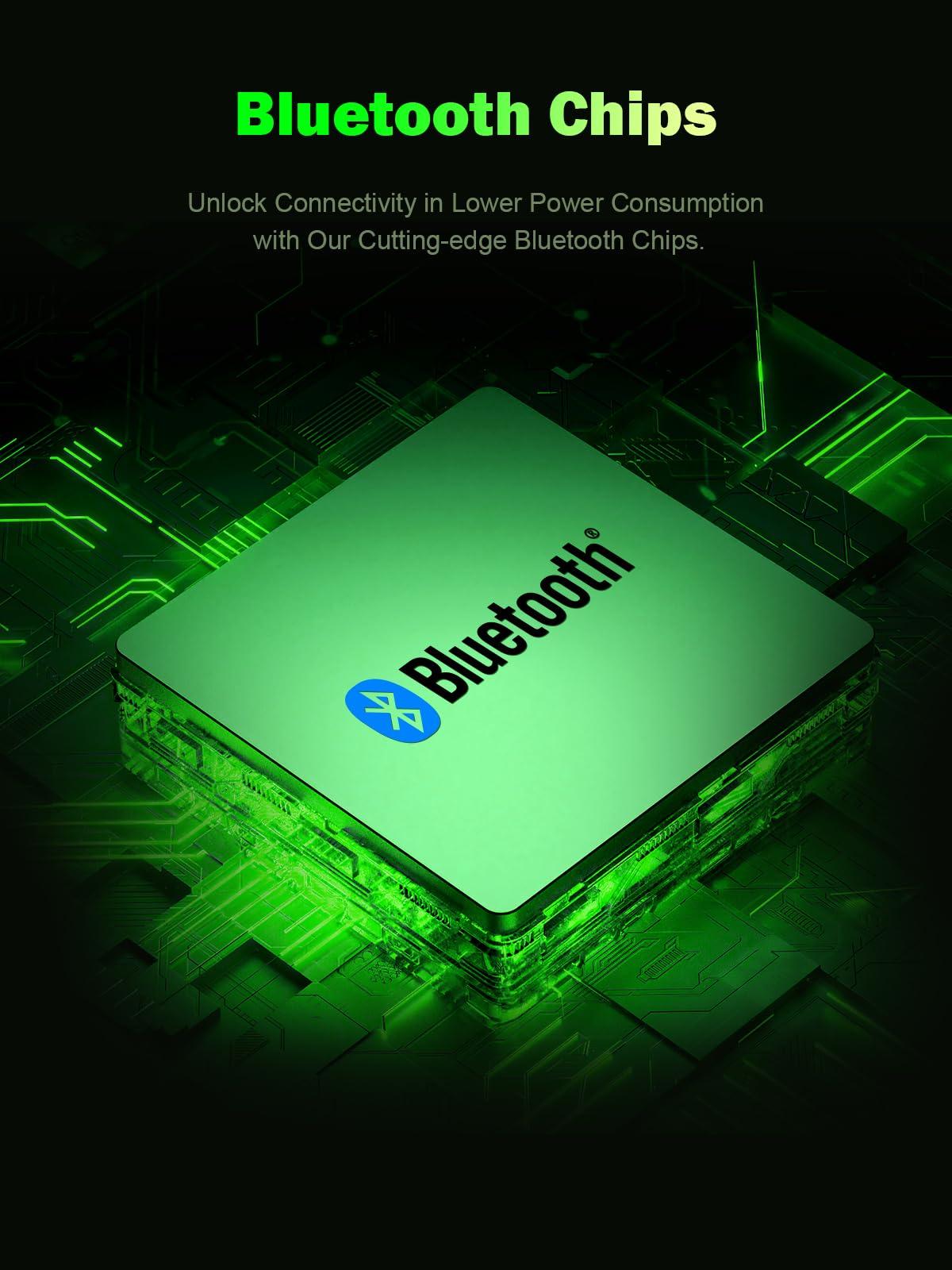 Bluedee BLUEDEE Computer Speakers, Bluetooth Soundbar, HiFi Stereo, 3.5mm Aux-in Connection, USB Powered Speakers for Desktop Monitor, PC, Laptop, Tablets