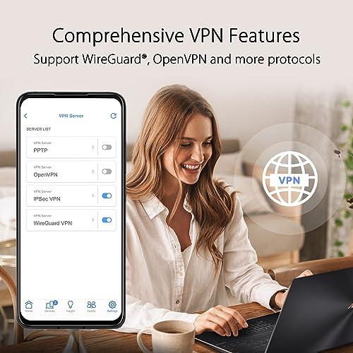 ASUS ASUS ZenWiFi Whole-Home Tri-band Mesh WiFi 6E System (ET9 3PK), Coverage up to 7,800 sq.ft, 7800Mbps, new 6GHz band, AiMesh, Lifetime Free Internet Security, Parental Control, EasySetup, Instant Guard