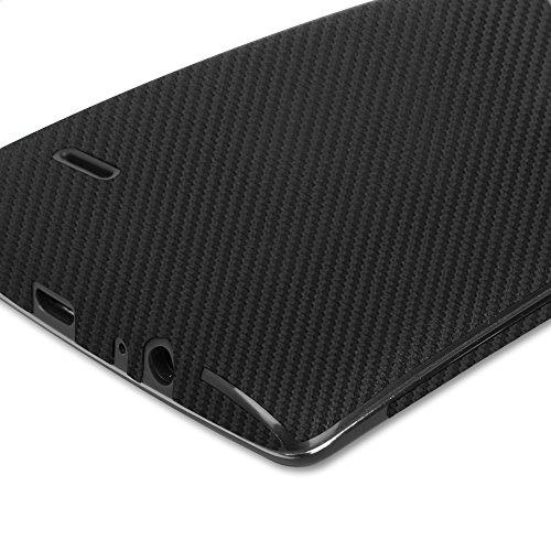 Skinomi Skinomi Black Carbon Fiber Full Body Skin Compatible with LG G Flex 2 (Full Coverage) TechSkin with Anti-Bubble Clear Film Screen Protector