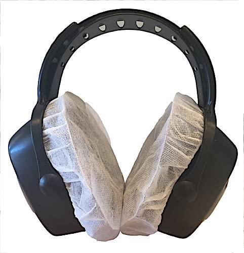 MRI Med 100 Pieces MRI Safe Headphone Ear Covers Disposable Earphone Covers Sanitary Non-Woven Stretchy Covers Earcup Covers to Fit Most Over The Ear Headphones