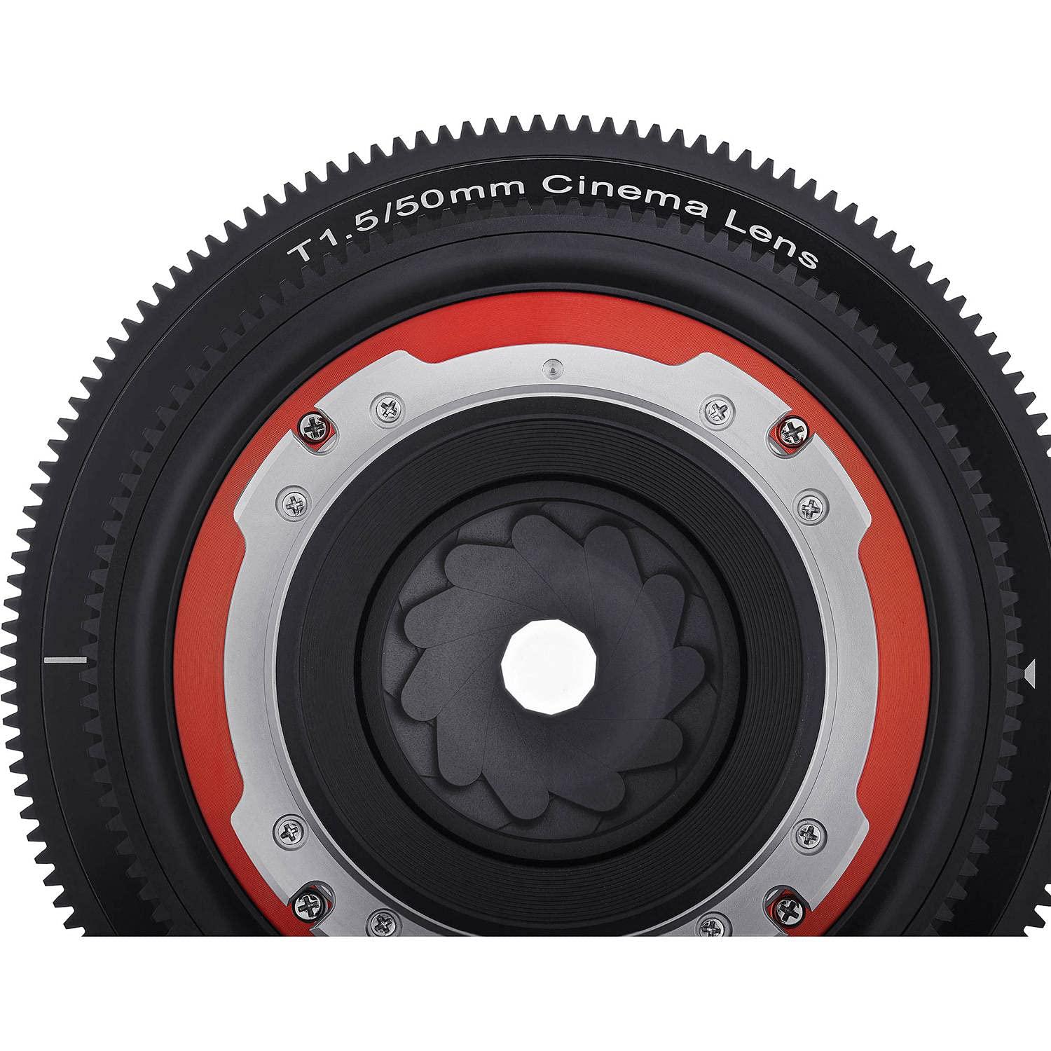 Rokinon Rokinon Xeen 50mm T1.5 Lens for PL Mount Bundled with Potective Case, Padded Backpack, Tripod and Cleaning Kit