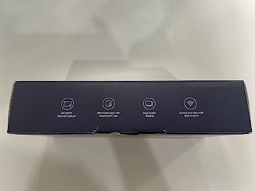 iZEEKER iZEEKER Action Camera 4K 24MP with Touchscreen, 40M Underwater Camera Waterproof, Dual Screen Vlog Camera with EIS3.0, WiFi, Remote Control with 2X 1350mAh Batteries,Charger and Accessory Kit-iA800