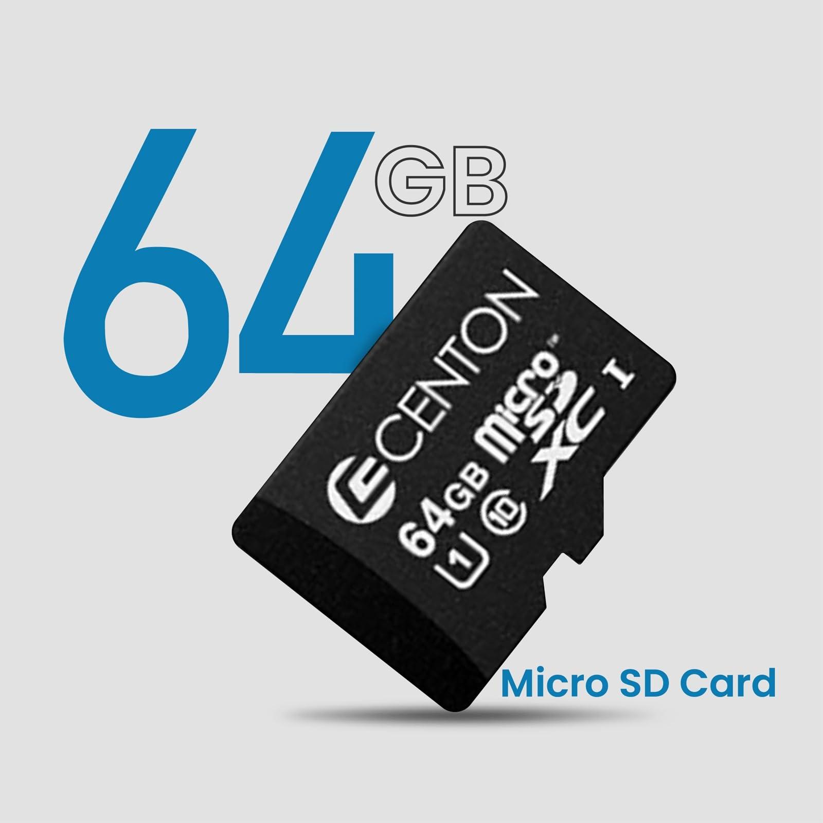 Centon Centon Electronics Micro SD Card, Ultimate Memory Card for Phones, Tablets, Cameras, and More, 64GB