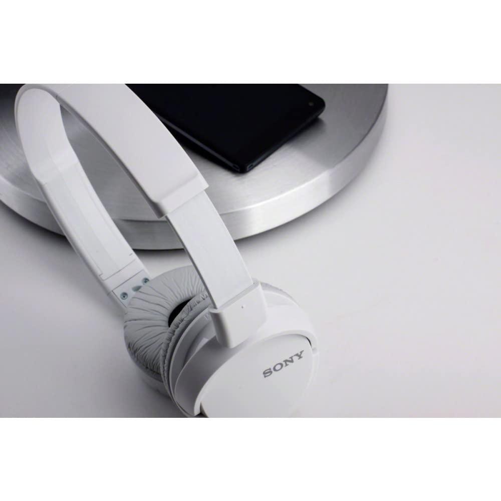 Sony Sony ZX Series Wired On-Ear Headphones with Mic, White MDR-ZX110AP