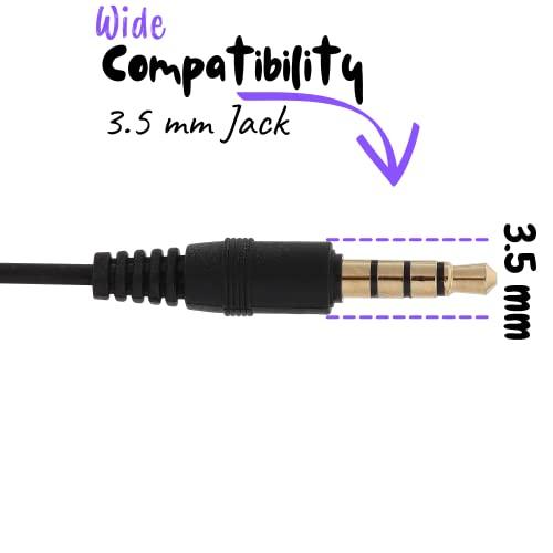 Mr. Pen Mr. Pen- Ear Bud with Microphone for School, 4.25 Ft, 3.5mm Jack, Wired Earphones, Earbuds, in Ear Headphones, Earbuds Wired with Microphone, Ear Phones with Microphone, Headphones Earbuds
