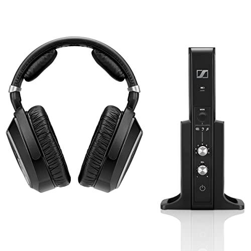 Sennheiser Consumer Audio Sennheiser Consumer Audio RS 195 RF Wireless Headphone Systems for TV Listening with Selectable Hearing Boost Preset,Black